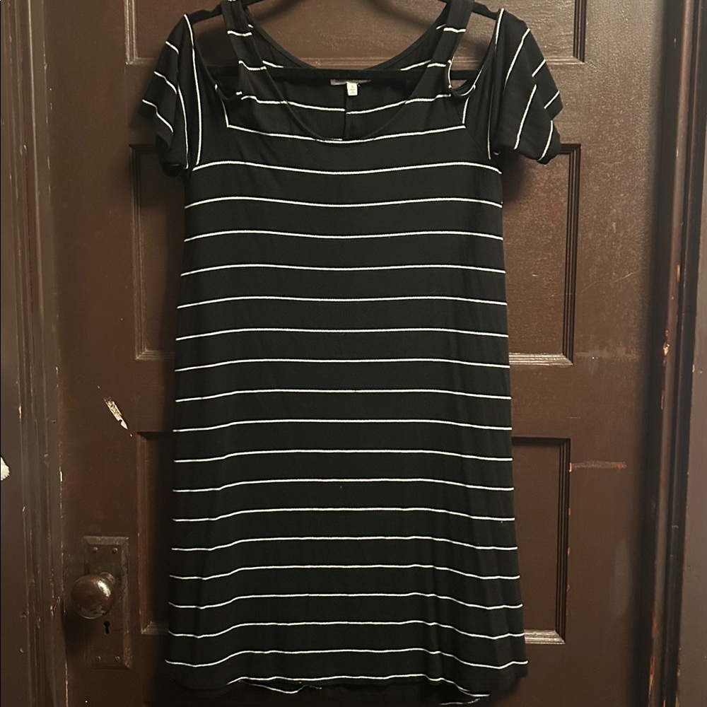 Charlotte Russe Black and White striped dress